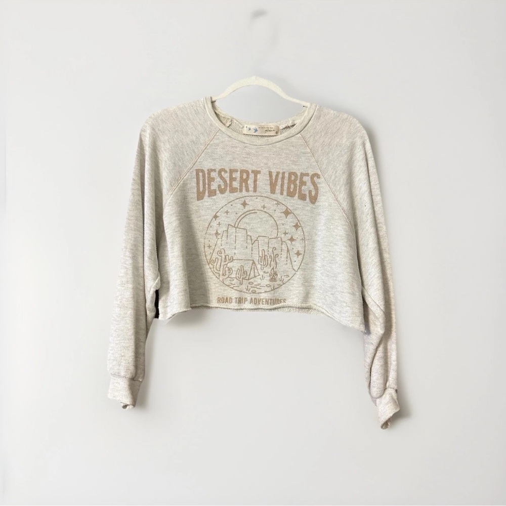 Grace Beige Desert Vibes Crop Top